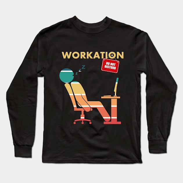 vacation at work Long Sleeve T-Shirt by Kingrocker Clothing